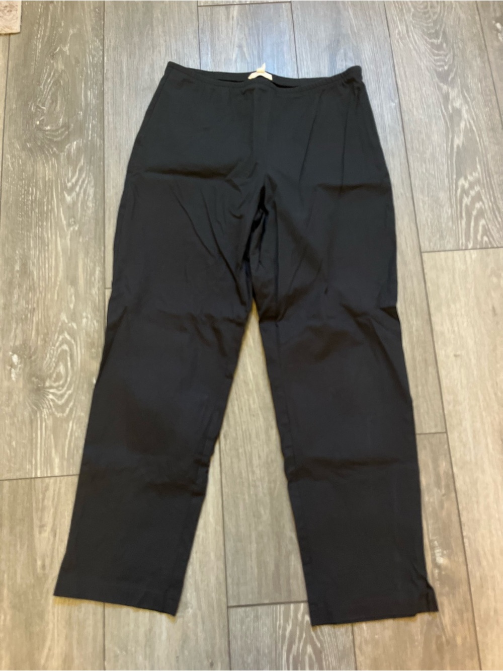 Eileen Fisher Washable Stretch Crepe Side Zip Trouser pants M Organic cotton